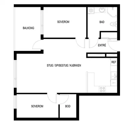 Apartmán Leilighet Stavanger